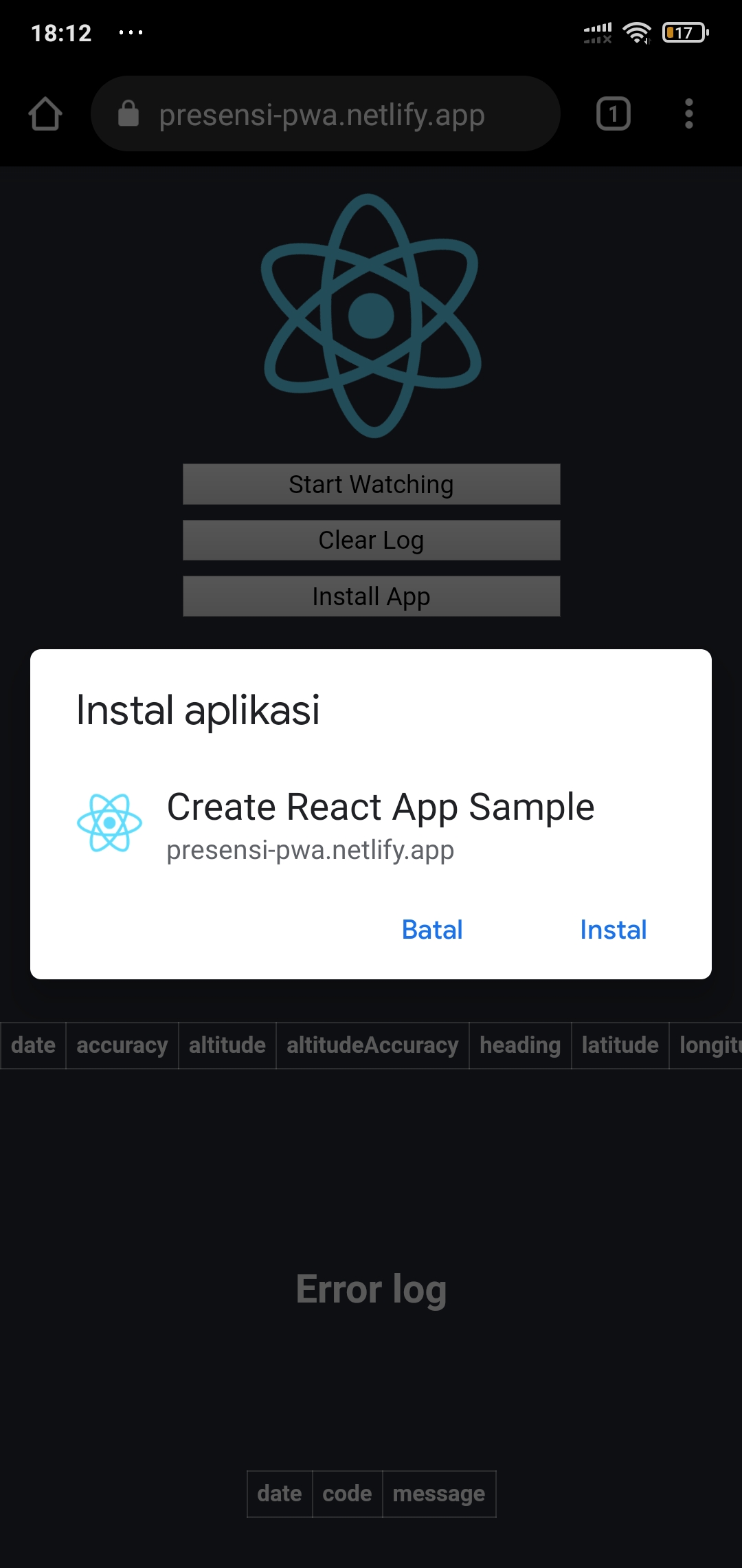 PWA Install Prompt